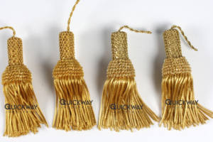 Glands décoratifs en métal doré pour vêtements liturgiques, vêtements ecclésiastiques, décoration liturgique, haute qualité - Product Image 6