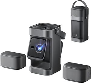 พร้อมจัดส่งโปรเจคเตอร์พกพา P1 GTV พร้อมลำโพงถอดได้ 650 ANSI ลูเมนส์ 1080P 20W เสียงรอบทิศทางแบบแท้จริง 2.0 - Product Image 1