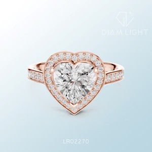 Anillo Exclusivo con Racimo de Corazones, Diseño Artesanal Certificado por IGI, Hecho a Medida, Ideal para Compradores, Joyería de Corazón Personalizada de Alta Calidad - Product Image 5