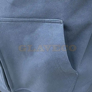 Sweats à capuche décontractés avec fermeture éclair complète pour hommes vêtements d'hiver de couleur unie avec col à capuche - Product Image 6
