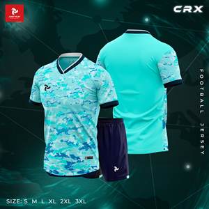 เสื้อเจอร์ซีย์ฟุตบอลสไตล์หรูหราป้ายออกแบบสำหรับเยาวชนกำหนดสีเองวัสดุคุณภาพดี - Product Image 1