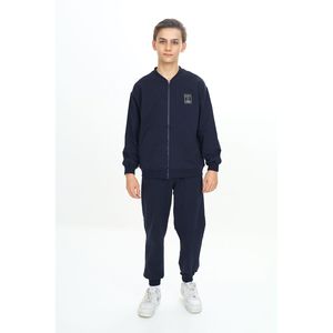 Conjunto de chándal de manga larga con cuello en V para niño de dos cuerdas con cremallera para aventuras activas - Product Image 3