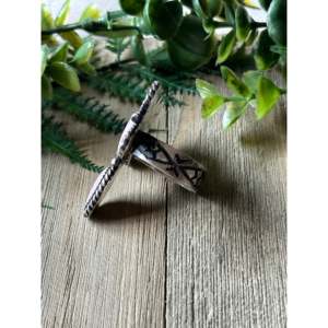 Kindale Billah Pink Conch & Sterling <b>Silver</b> Dragonfly <b>Adjustable</b> Statement <b>Ring</b> - Product Image 3