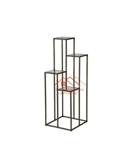 Estante decorativo para el hogar de estilo moderno para accesorios de cocina, estante de Metal, soporte con acabado negro, estante de exhibición de suelo - Product Image 5