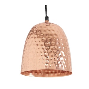 Lámpara colgante de cobre martillada colgante redonda de Metal de alta llegada para sala de estar Color de forma de tamaño personalizado - Product Image 5