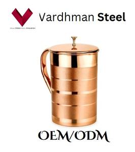 Logo personnalisé cruche de luxe en cuivre 2,2 L étanche sans BPA lave-vaisselle cruche d'eau pour les cadeaux d'affaires - Product Image 5