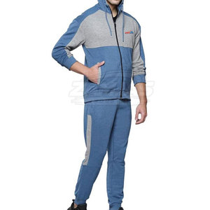 Ensemble de survêtement pour homme à manches longues et fermeture éclair intégrale pour la course et le sport, vente en gros, survêtement personnalisé pour homme, nouveau style - Product Image 3