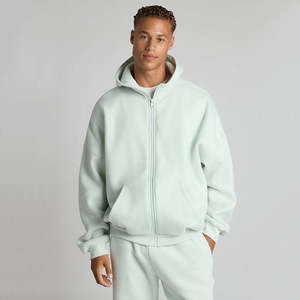 เสื้อฮู้ดซิปแบบสั่งทำขนาดใหญ่พิเศษสำหรับผู้หญิง ผ้าฝ้ายผสมโพลีเอสเตอร์เนื้อฟลีซ ระบายอากาศได้ดี ปักลายด้านใน สัมผัสนุ่มมาก - Product Image 5