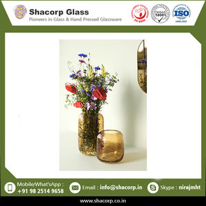 Cantidad a granel Jarrones con textura de buena calidad Jarrón hecho a mano de ámbar Disponible a precio al por mayor - Product Image 2