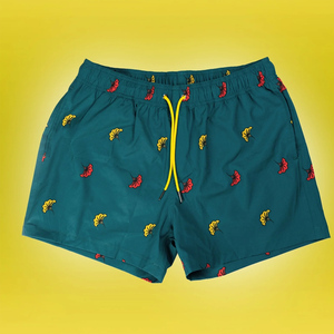 Short de plage pour hommes Design personnalisé Short de compression 2 en 1 Short de bain pour hommes à taille élastique Short respirant et extensible - Product Image 4
