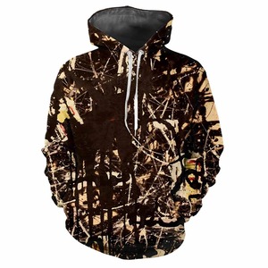 CONMR Camo Fleece Hoodie pour la chasse avec un design pullover et un tissu silencieux idéal pour le suivi de la forêt d'automne et une utilisation en extérieur - Product Image 1