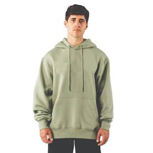 Sudadera con capucha de mezcla de algodón 100% personalizada del fabricante para hombre, tela francesa con forro polar de ajuste Regular, logotipo bordado sólido, temporada de invierno - Product Image 1