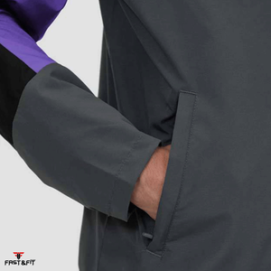 Chaqueta Impermeable con Capucha para Hombre, Nueva Colección, Cómoda y Elegante, con Cierre, Bolsillos, Cuello Alto, Logotipo Frontal, para Invierno - Product Image 5