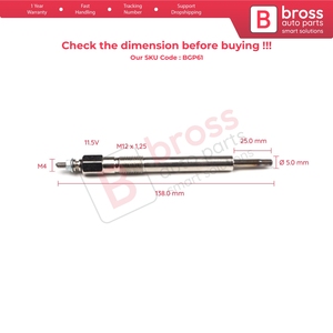 BGP61 1 Piece <b>Heater</b> Glow <b>Plugs</b> GJ24IS 0100226520 for 2.5 2.8 D - Product Image 5