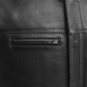 OEM Gilet de moto en cuir noir de haute qualité pour hommes taille plus sans manches hiver respirant gilet chauffant à séchage rapide - Product Image 3