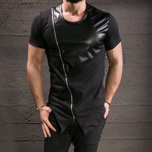 Camisetas de Cuero-RABUSH SPORTS RS-LTS-01 2026 Nuevo Diseño de Moda con Cremallera Alargada Unisex Corte Regular Diseño Personalizado Alta Calidad - Product Image 2