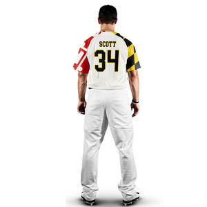 Maillot de baseball à manches courtes personnalisable de haute qualité, séchage rapide, respirant, confortable, coton/polyester - Product Image 2