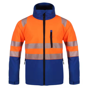 Ropa de trabajo de construcción personalizada de alta visibilidad Softshell Night Duty Reflection Security Outdoor Working Jacket Proveedor 2026 - Product Image 1