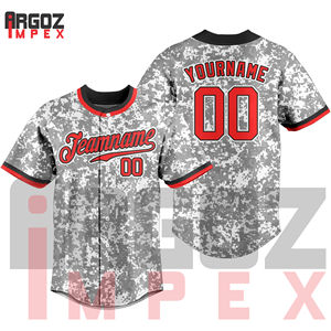 เสื้อเบสบอลพรีเมี่ยมออกแบบเองได้อย่างสมบูรณ์พร้อมกราฟิกส์สดใสสดใสสดใสโลโก้ทีมชื่อทีมระบายอากาศ - Product Image 1