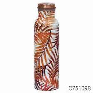 Botella de Agua Moderna de 1000 ml con Tapa de Cobre Esmaltada, Aislamiento Térmico (0-6 h), Tapa de Rosca para Viajes, Actividades al Aire Libre, Agua Hirviendo - Product Image 2
