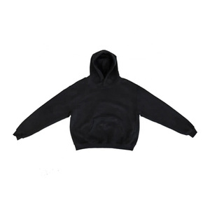Sweat à capuche personnalisé pour homme, coupe ample, style streetwear, 100 % coton, technique de teinture unie, coupe-vent, respirant, avec poches - Product Image 5