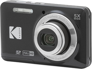 (T&D) Appareil photo numérique PIXPRO FZ55-BK avec capteur CMOS 16MP, zoom optique 5X, objectif grand angle 28mm, vidéo Full HD 1080P, écran LCD 2.7 pouces, idéal pour le vlogging - Product Image 1