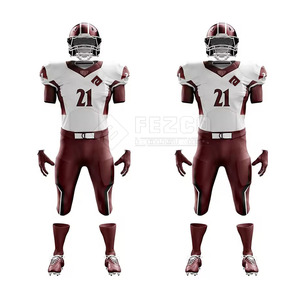 Dernier design respirant et personnalisable, ensembles d'uniformes de football américain 100 % polyester à manches courtes pour hommes, vente en gros, meilleur prix, offre spéciale - Product Image 2
