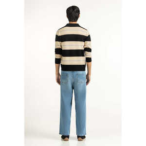 เสื้อสเวตเตอร์ไหมพรมผู้ชายทรงปกติ รุ่น MN-SWT-WS25-069 พร้อมฮู้ด สำหรับฤดูใบไม้ร่วงและฤดูใบไม้ผลิ พิมพ์ลายโลโก้ตามสั่ง - Product Image 3