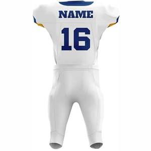 Maillot de football américain personnalisé pour équipe nationale, manches courtes, 100% polyester, respirant, évacuant l'humidité, unisexe - Product Image 3