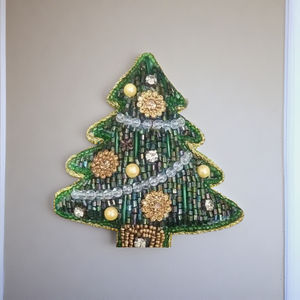 Adornos de cuentas hechos a mano Estilo Vintage decoraciones para árboles colgantes de Navidad decoraciones navideñas exportables de calidad Navidad - Product Image 1