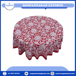 Meilleure vente fait à la main écologique personnalisable multicolore bloc à main imprimé 100% coton 20 feuilles 220x220cms nappe florale - Product Image 4