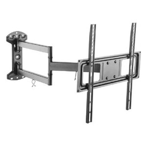 Black LONG400 <b>TV</b> Monitor <b>Wall</b> Mount VESA 400 X 400 35 Kg Capacity Three-Joint Tiltable Display <b>Shelves</b> - Product Image 1