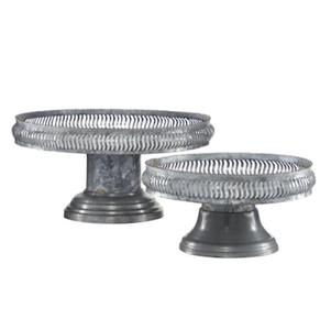 Soporte de pastel de 3 niveles para bodas y fiestas Diseño moderno Producto más vendido Soporte de pastel de aluminio de forma redondeada - Product Image 2