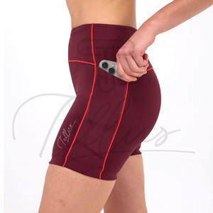 Shorts Deportivos de Cintura Media Elástica, Compresión, Ajustados, para Otoño, para Correr, Gimnasio, Entrenamiento, para Mujer, al por Mayor - Product Image 5