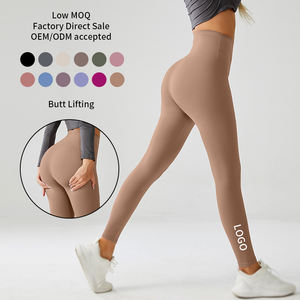Mallas de cintura media para mujer, informales, transpirables, de talla grande, para gimnasio, Fitness, poliéster, Spandex, Yoga, ODM - Product Image 3