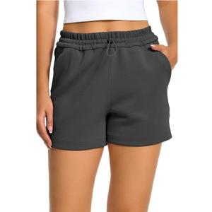 Venta caliente pantalones cortos de playa de verano para mujer 100% algodón Terry mejor calidad transpirable multidiseño alto Tallas grandes Tallas personalizadas Logo - Product Image 2