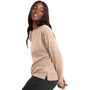 Sweat-shirt décontracté pour femme à manches longues, personnalisable, de haute qualité, fabriqué en usine, service de conception sur mesure - Product Image 6