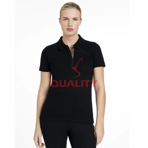 Top de equitación para mujer camisa ecuestre transpirable que absorbe la humedad secado rápido estiramiento bajo precio tops de equitación - Product Image 1