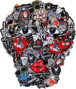 Parches bordados Apliques para planchar: 30 piezas Surtido Cool Punk Bordado Parche para coser para chaquetas Ropa - Product Image 1