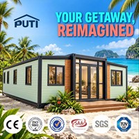 Maison mobile préfabriquée modulaire pliable de luxe 40 pieds, 2, 3 ou 4 chambres, extensible, type conteneur, prix usine
