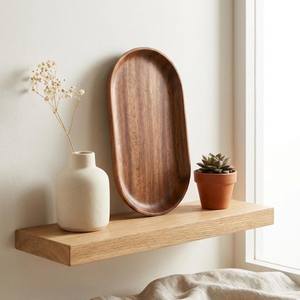 Plateau de service carré en bois peint à la main pour cadeaux - Product Image 2