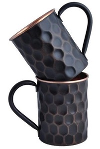 ชุดแก้วทองแดงดีไซน์หรูแก้วน้ำดื่ม2ใบที่ได้รับการออกแบบอย่างหรูหราพร้อมประโยชน์ต่อสุขภาพ - Product Image 2