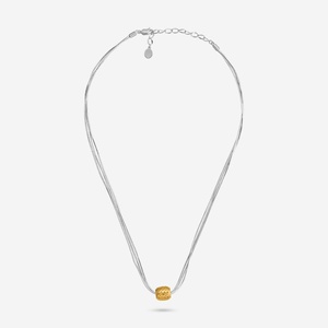 Collier vintage tendance 192592, chaînes en alliage à motifs géométriques (boules et chiffres) avec pierres principales en diamant et perle - Product Image 4