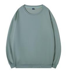 Stock en vrac sweat-shirt pour femmes col rond couleur unie coton chemises surdimensionnées décontracté vente en gros chemises molletonnées pour femmes - Product Image 4