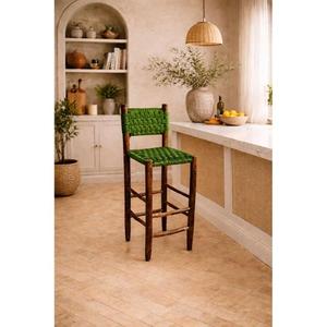 Taburete marroquí hecho a mano, puf otomano, cojín decorativo bohemio, reposapiés tradicional bereber, muebles para la sala de estar. - Product Image 1