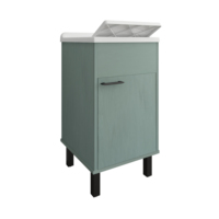 Lavabo d'extérieur moderne Negrari Smeraldo Series 45x50 cm, évier de buanderie écologique facile à nettoyer, modèle 9046KV