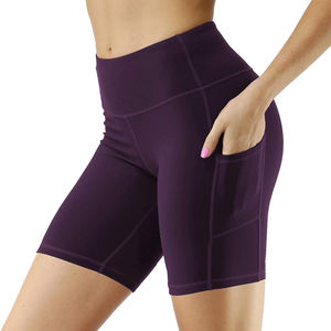 Short Streetwear 100% coton pour femmes taille haute respirant et élégant couleur unie personnalisable en gros tissu éponge - Product Image 2