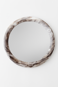 Juego de espejos de pared de resina con forma de cuerno Premium, Espejos decorativos modernos artísticos hechos a mano para sala de estar, dormitorio, decoración Boutique - Product Image 2