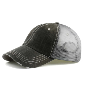 Casquettes délavées en coton avec logo brodé personnalisé, 6 panneaux, style décontracté, pour le sport et les activités de plein air - Product Image 1