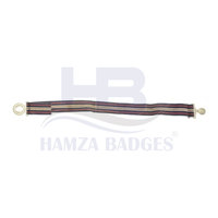 HAMZA BADGES Ceinture tissée élégante et confortable avec sangle stable, couleur personnalisée, rayures, ajustement fluide, pratique, en coton et nylon